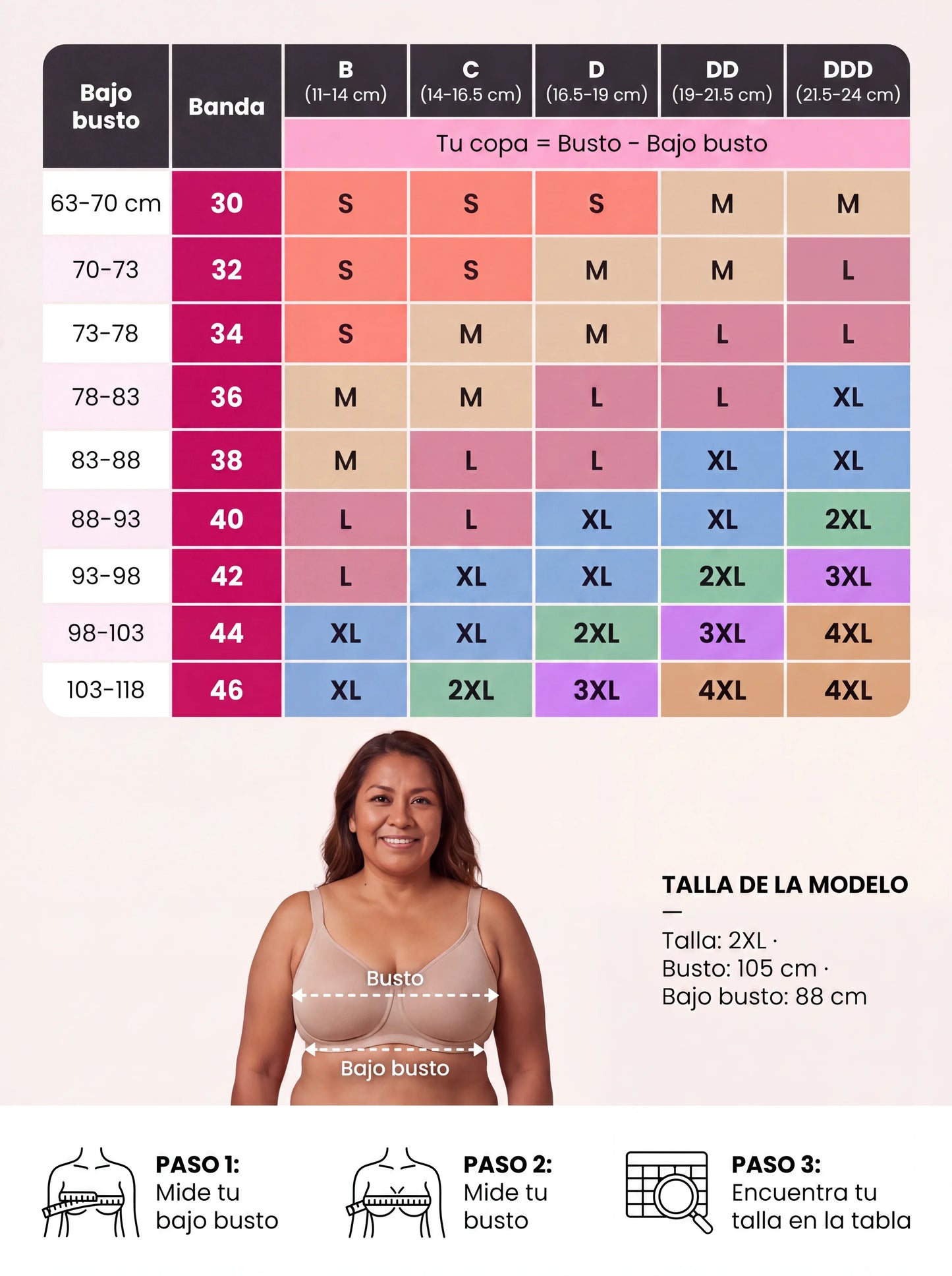 Brasier VivaCuerpo™: Soporte Total Sin Varilla — Efecto Silueta